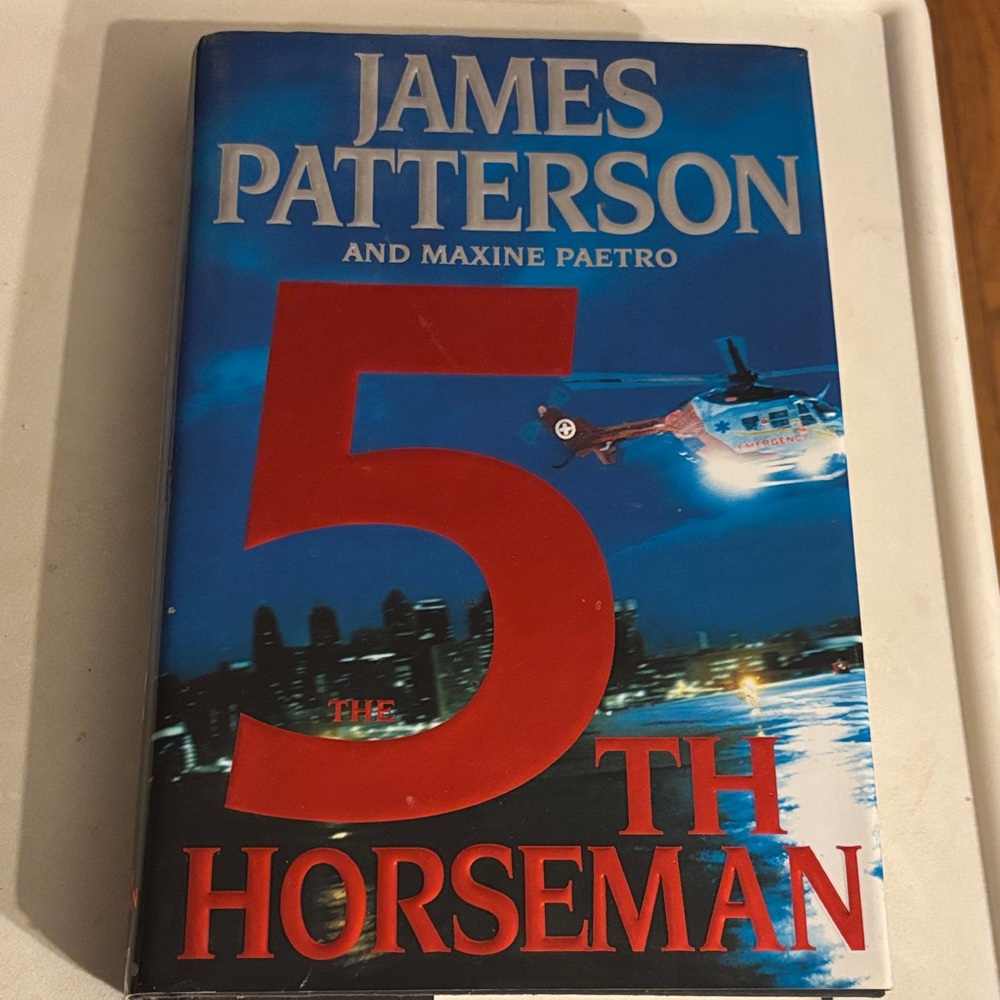 'The 5th Horseman' Book - Blue and Red Cover